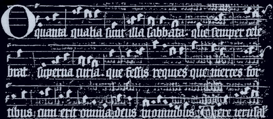 Zürich, Stadtbibliothek, Hymnarium von Rheinau 1459, O quanta qualia