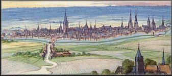 Douai, Auschnitt aus einem Albumblatt des Duc Charles De Croy von 1603.