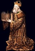 Kaiser Karl der Große als Wohltäter von Kirchen